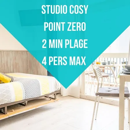 Cel'studio-parking Prive-clim Reversible -balcon-lave-linge-lit - Point Zero Apartmán