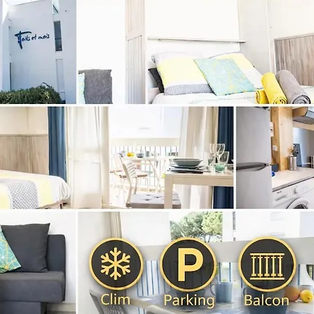 Cel'studio-parking Privé-clim Réversible -balcon-lave-linge-lit - Point Zero